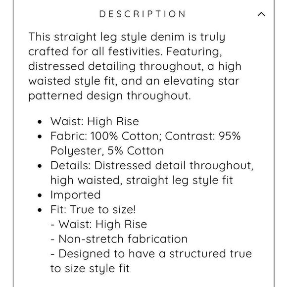 New Star Print Distressed Mom Jeans - Picture 11 of 11